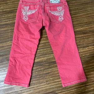 Hot Pink Miss Me Capris sz 27